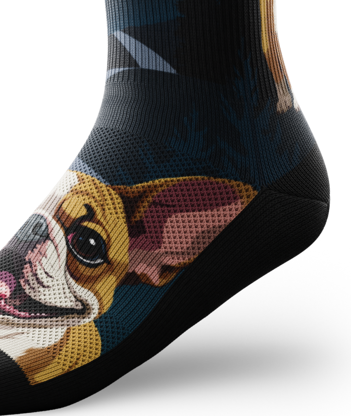 Paws Malone Athletic Crew Socks