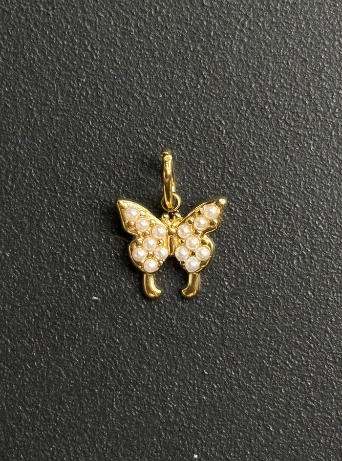 Pearl Butterfly Charm