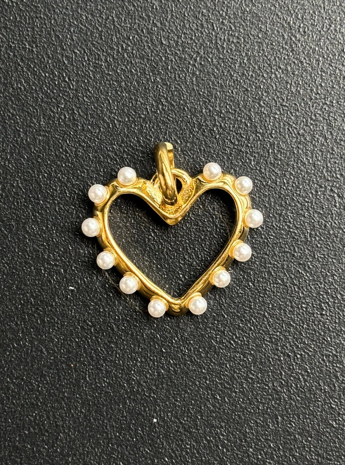 Pearl Peri Heart Charm