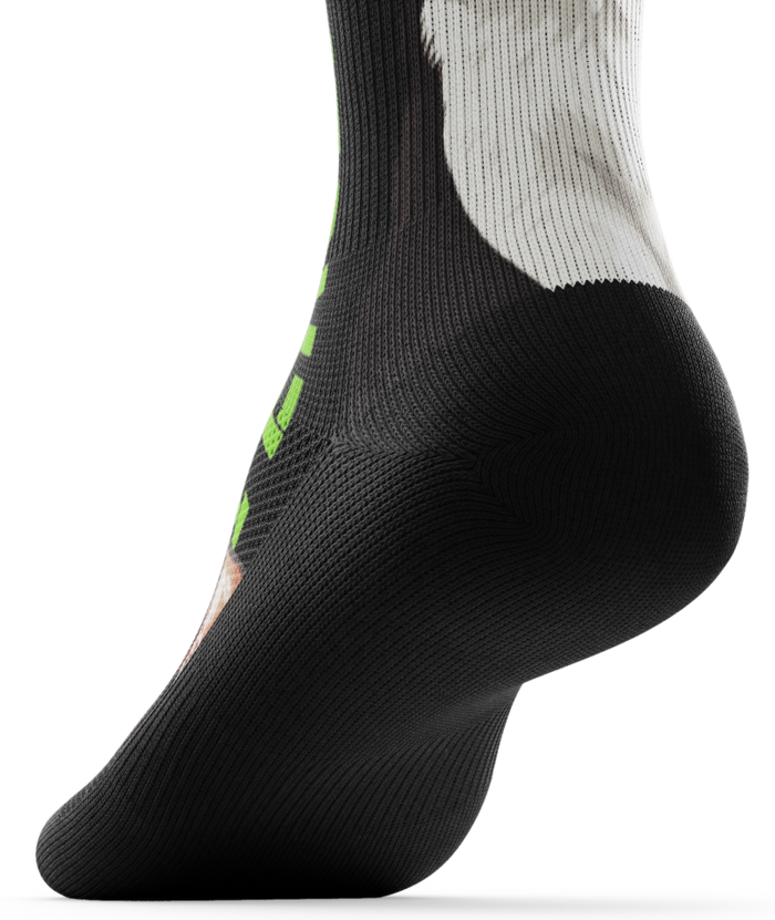 Persian Tuxedo Athletic Crew Socks