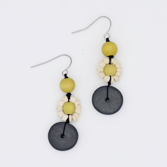 Petite Daisy Chartreuse Earrings