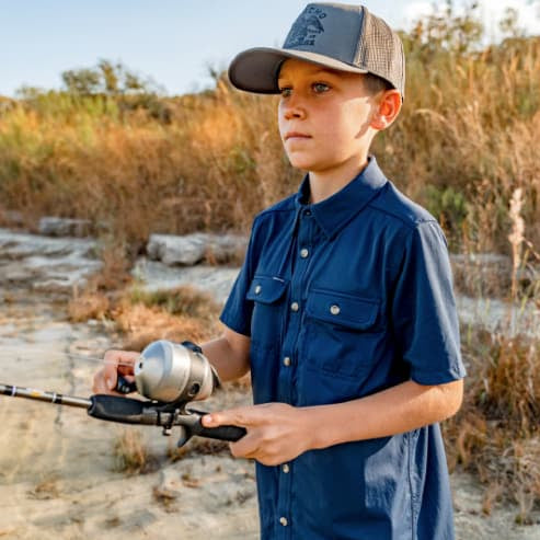 Poncho Youth The Pond Hopper Short Sleeve Shirt