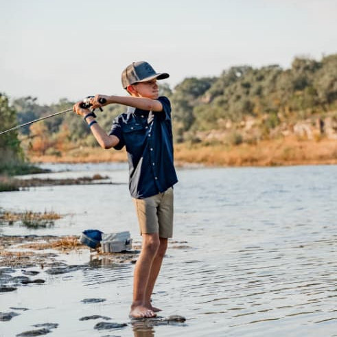 Poncho Youth The Pond Hopper Short Sleeve Shirt