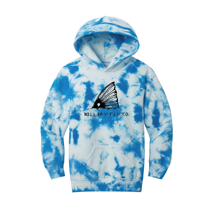 Port & Company® Youth Crystal Tie-Dye Pullover Hoodie, Printed