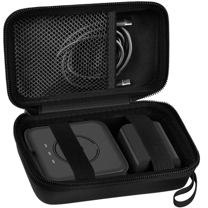 3-in-1 Wireless Charger Travel Case | ALKOO – Black – protective case product view