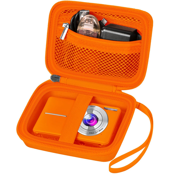 Digital Camera Case for Kodak PIXPRO & More | ALKOO – Orange – protective case product view