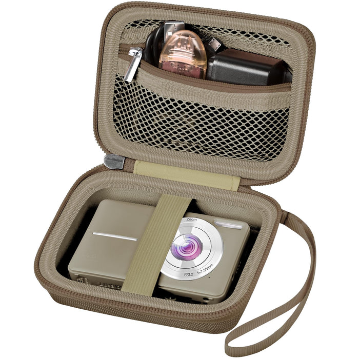 Digital Camera Case for Kodak PIXPRO & More | ALKOO – Brown – protective case product view