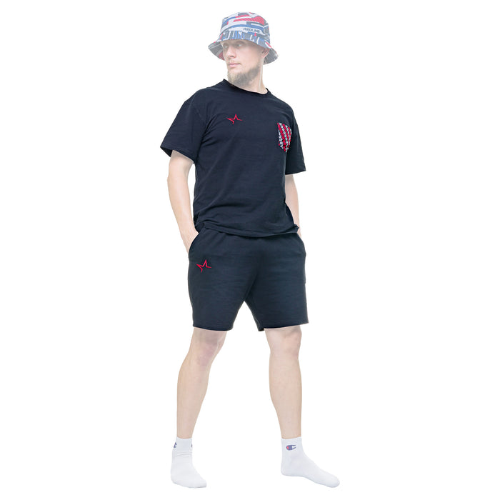 RED Casual Relaxed Shorts