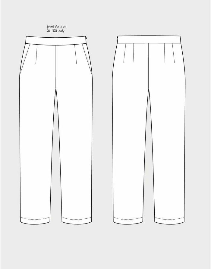 The Assembly Line Trousers & Shorts Regular Fit Trousers Sewing Pattern, The Assembly Line