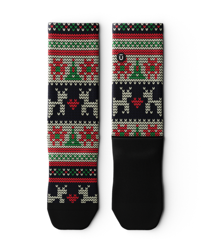 Reindeer Athletic Crew Socks