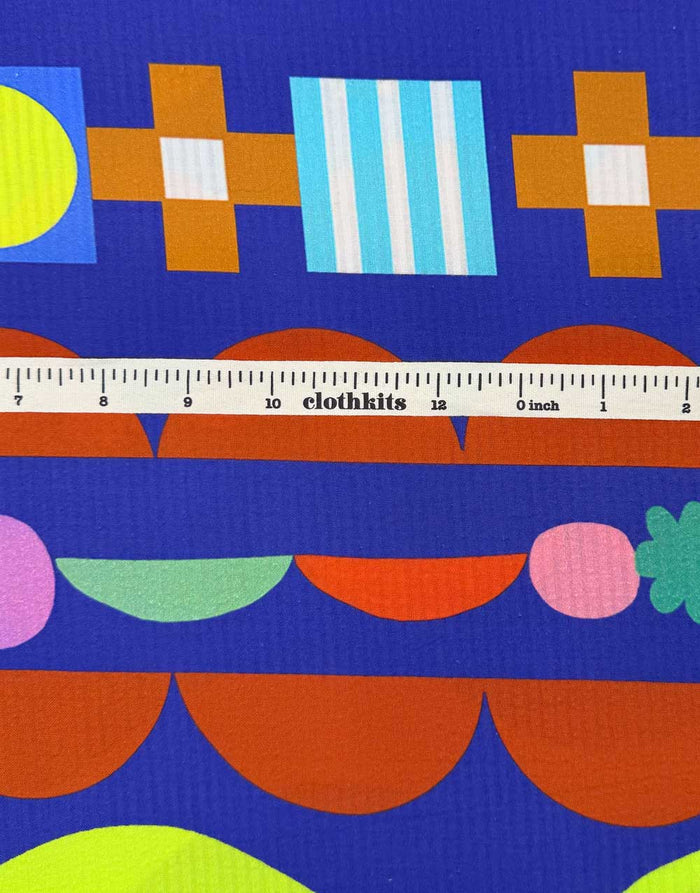 Remnant 1.7m - Sweet Fritti Cotton Seersucker Fabric, Doops Designs