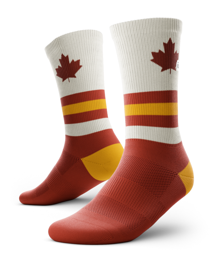 Retro Canada Athletic Crew Socks