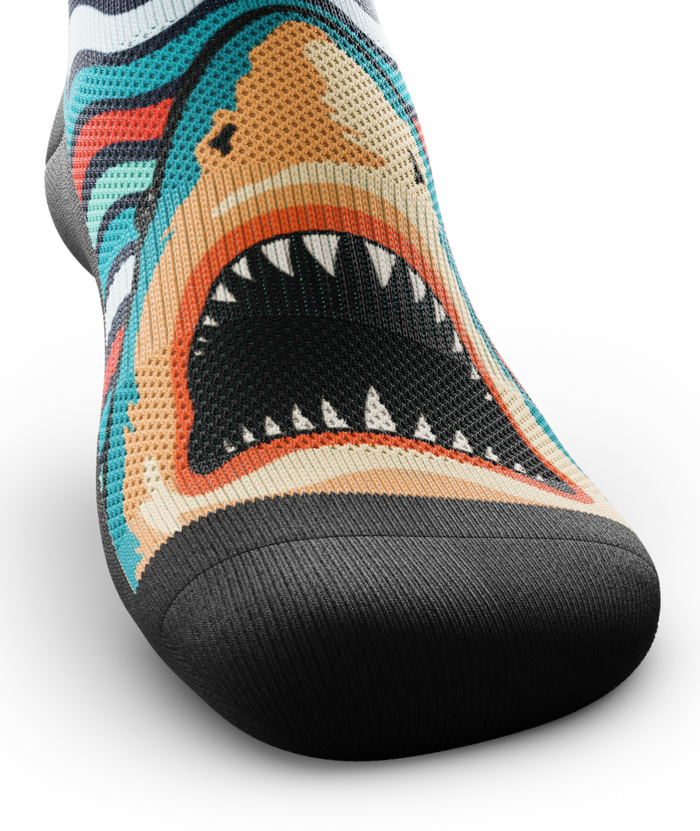 Retro Jaws Athletic Crew Socks