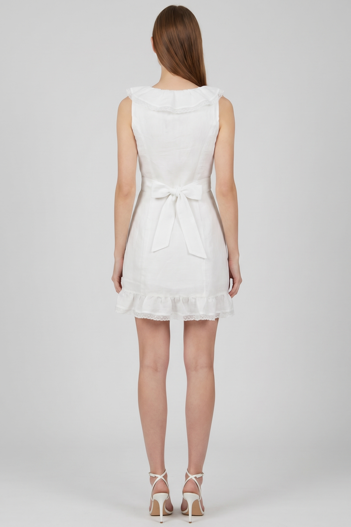 Romantic Boho Summer Day Dress - Off White