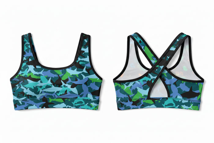 Fin Frenzy crop top