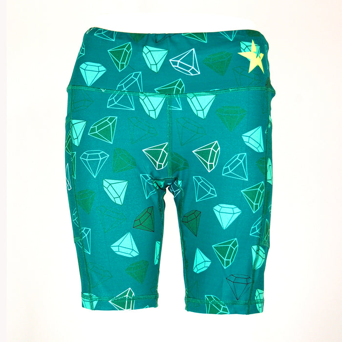 Sale Single Layer Shorts | Diamond Rush Green
