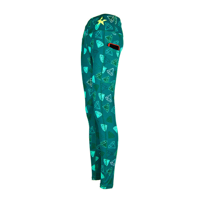 Sale Unisex Leggings | Diamond Rush Green