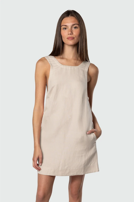 Scoop Back Mini Dress Dresses - Front