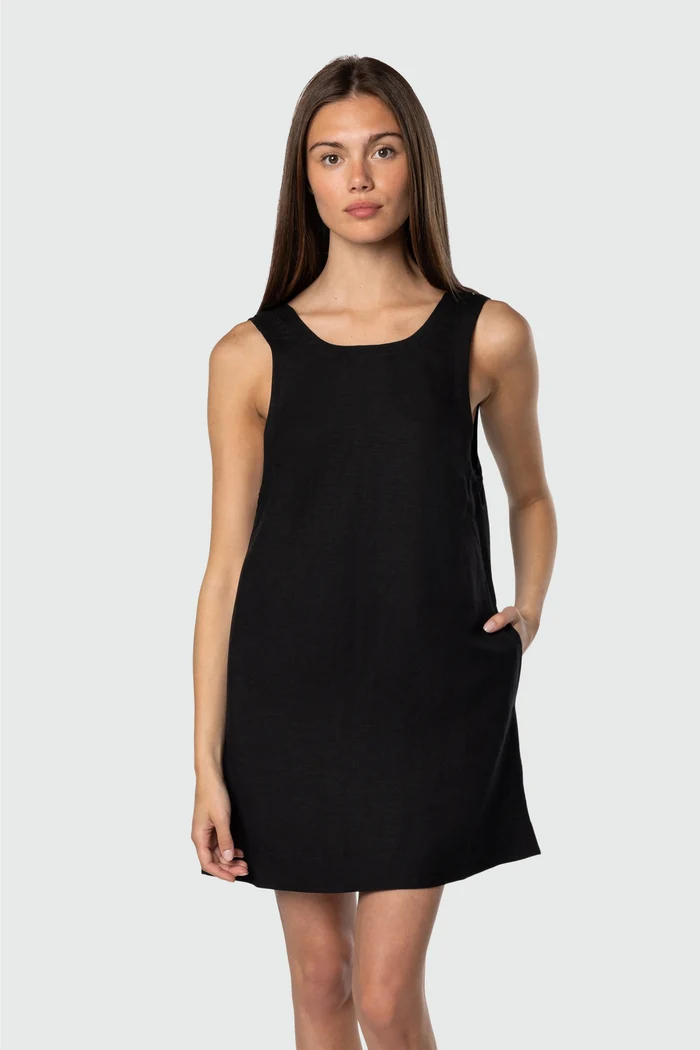 Scoop Back Mini Dress Dresses - Side