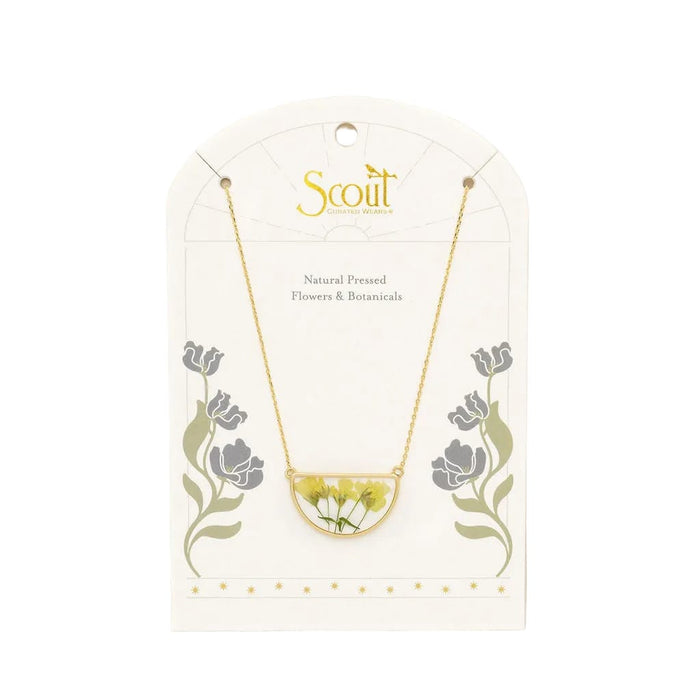 Scout Curated Wears Pressed Yellow Baby's Breath Necklace