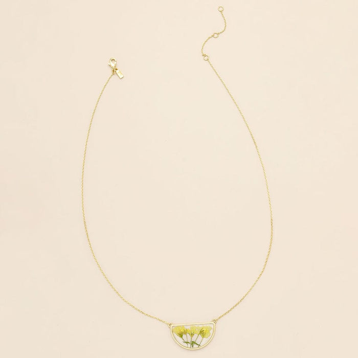 Scout Curated Wears Pressed Yellow Baby's Breath Necklace