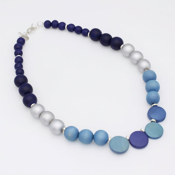 Shades of Blue Radiance Statement Necklace