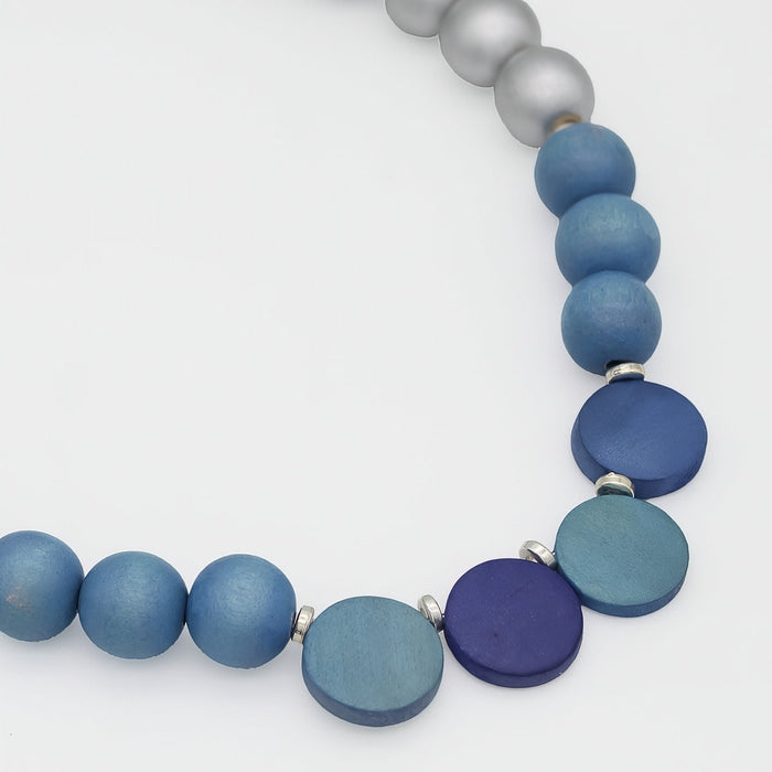 Shades of Blue Radiance Statement Necklace