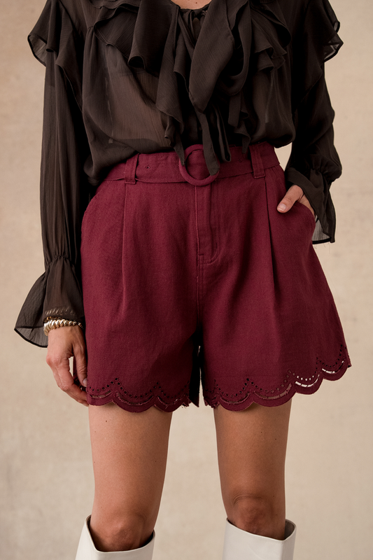 Short Mélina-Bordeaux