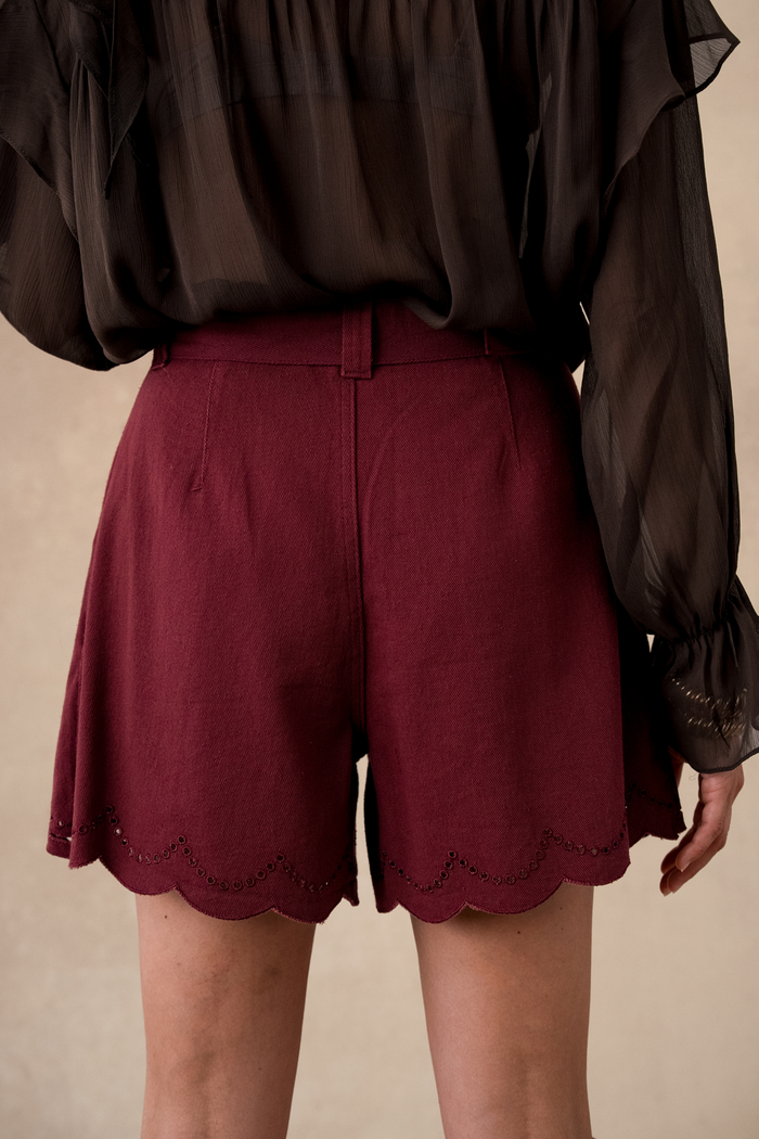 Short Mélina-Bordeaux