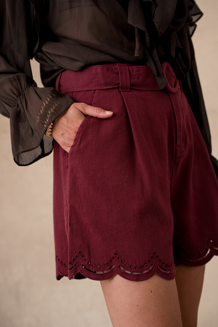 Short Mélina-Bordeaux