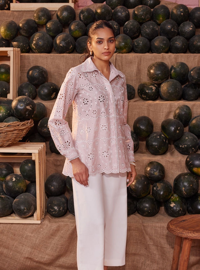 Sia Iconic Supima Cotton Dusty Pink Shirt