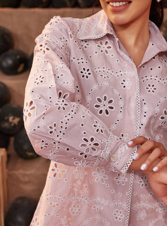 Sia Iconic Supima Cotton Dusty Pink Shirt