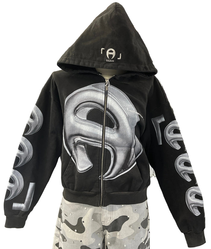 Silver Studios Cropped Hoodie