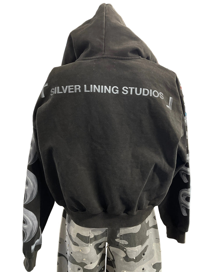 Silver Studios Cropped Hoodie