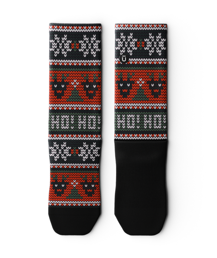 Snowflake Athletic Crew Socks