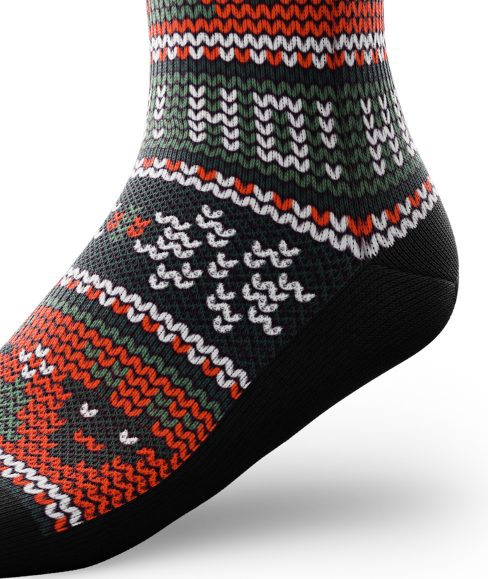 Snowflake Athletic Crew Socks