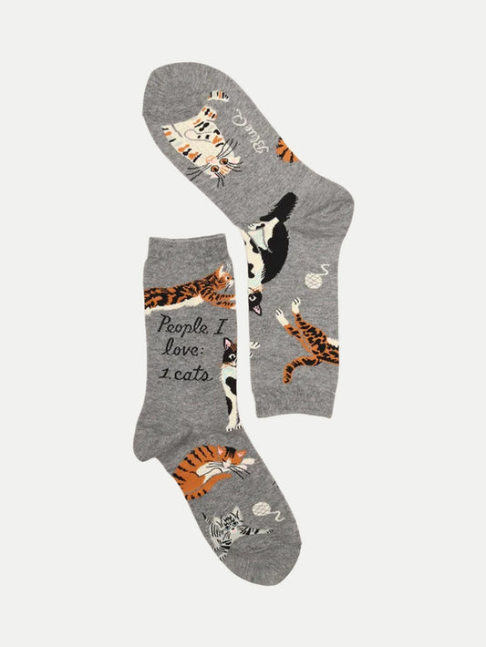 Socks- People I Love: Cats | Grey-Image 1