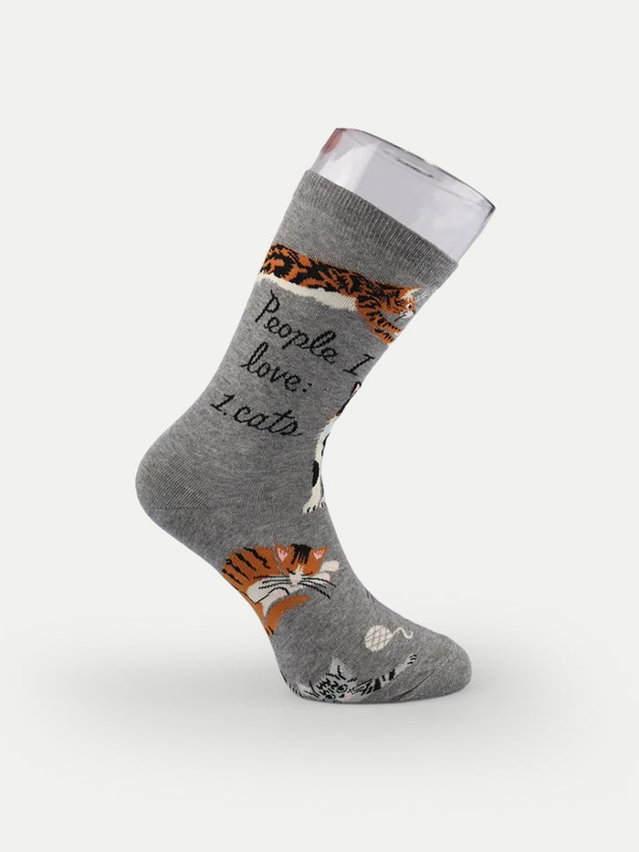 Socks- People I Love: Cats | Grey-Image 2
