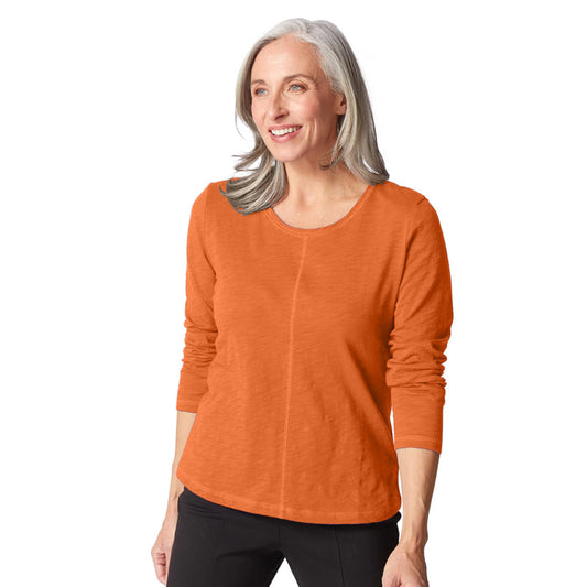 Soft Textured Cotton Tee in Paprika - 27513 - Size XXL Only!
