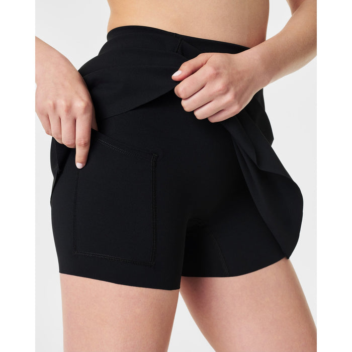 SPANX shape BodyLine Skort with Mid-Tummy Compression – Very Black
