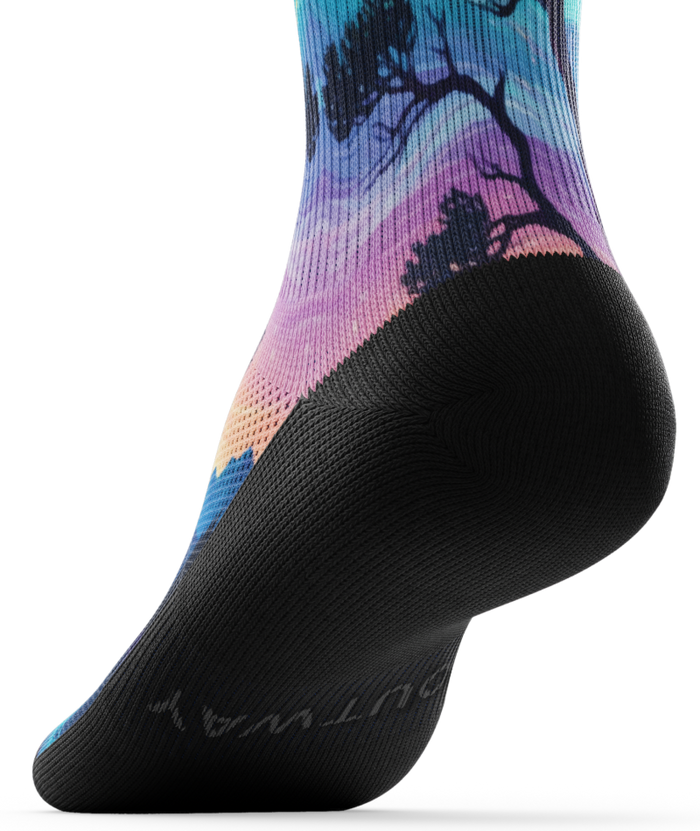 Star Gazer Athletic Knee High Compression Socks