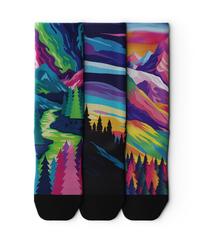 Stellar Realm Athletic Crew Socks 3-Pack