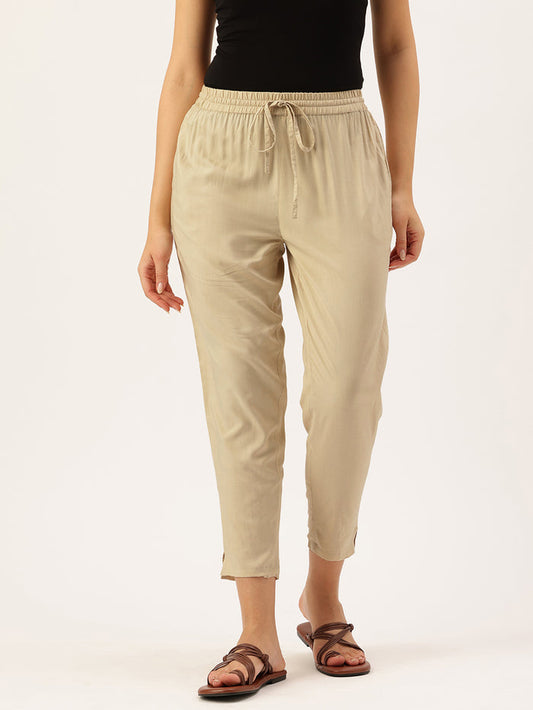 Stone Solid Pencil Pant, Stone colour pencil pant, Pencil pant, Formal wear pant, Everyday wear pant