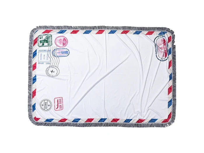 Sublimation Blanks Plush Throw Blanket (Envelope Pattern, 100*150cm/40inchx60inch)
