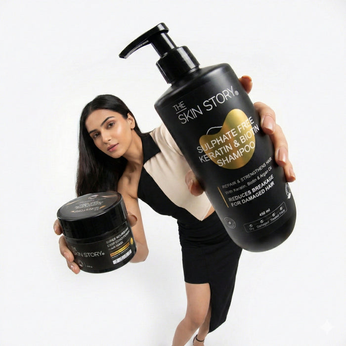 Sulphate Free Hair Repair Trio with Spa Hair Mask - The Skin Story - Hair Care Combo