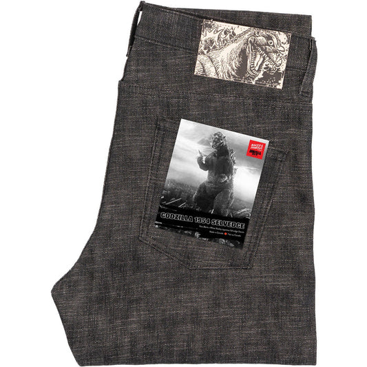 Super Guy - 1954 Godzilla Selvedge - Black by Naked & Famous Denim