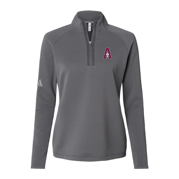 Adidas Textured 1/4-Zip Performance Pullover (Two Styles) - Grey