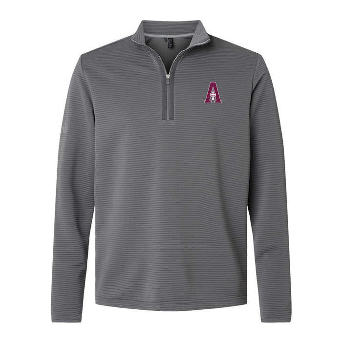 Adidas Textured 1/4-Zip Performance Pullover (Two Styles) - Grey