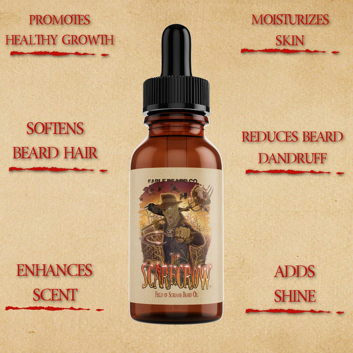 The Scarecrow - Beard Oil - Warm Pumpkin Spice, Withered Hay Fields, and Fall Leaves