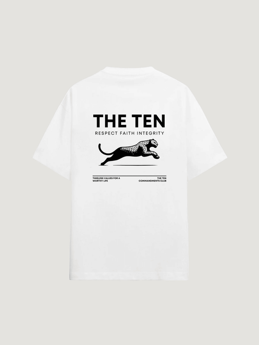 THE TEN LEOPARD T - SHIRT - COMMANDMENTS